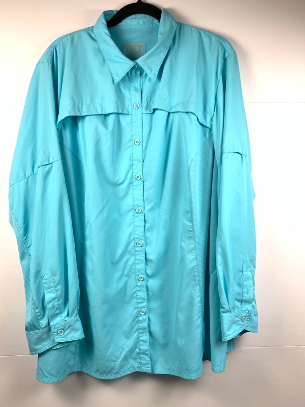 Reel Legends Women’s 3X Vented Fishing Shirt Blue Long Sleeve Quick Dry - Picture 2 of 11